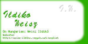 ildiko weisz business card